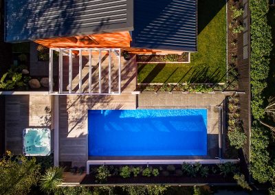 Morgan+Stone Fibreglass swimming pool and spa pool